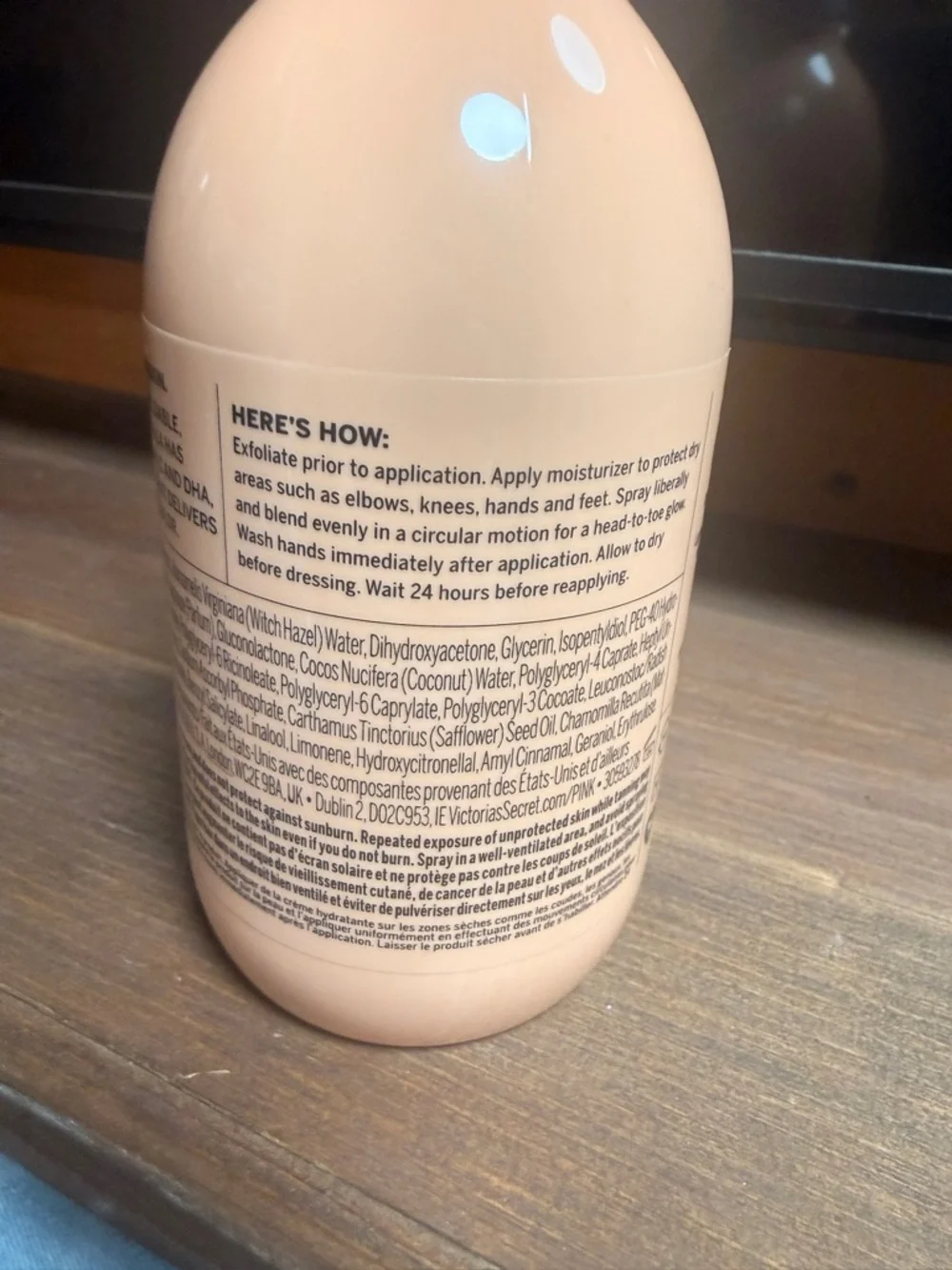 PINK Coco Pineapple Vitamin C Self-Tanning Water —Brand new in box!
